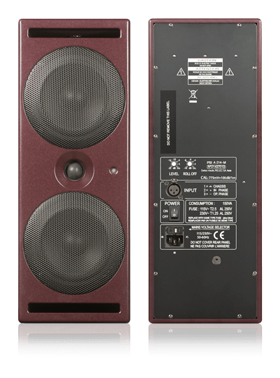 PSI Audio A214-M front and back view