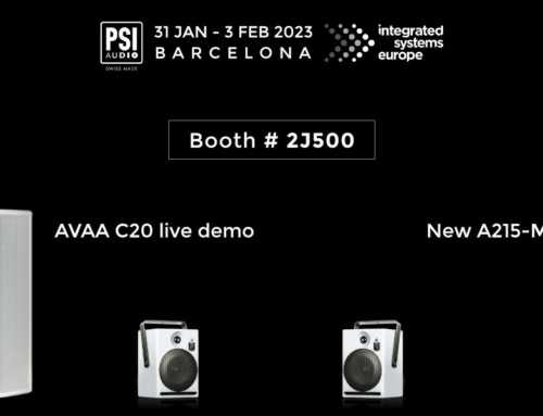 PSI Audio at ISE 2023 with updated A215-M and AVAA C20 demonstration