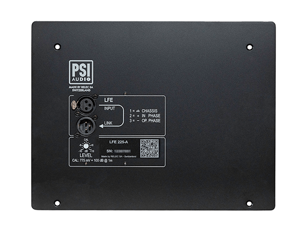 LFE Module for A225-M – Back panel – blur PSI Audio LFE Module for Sub A225-M - Option