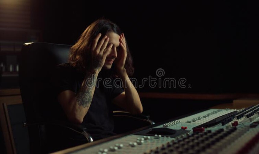 Guy crying