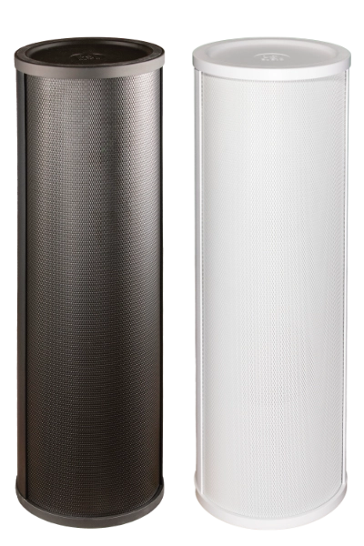 AVAA C214 Black + White AVAA C214 compact cylindrical aluminium enclosure