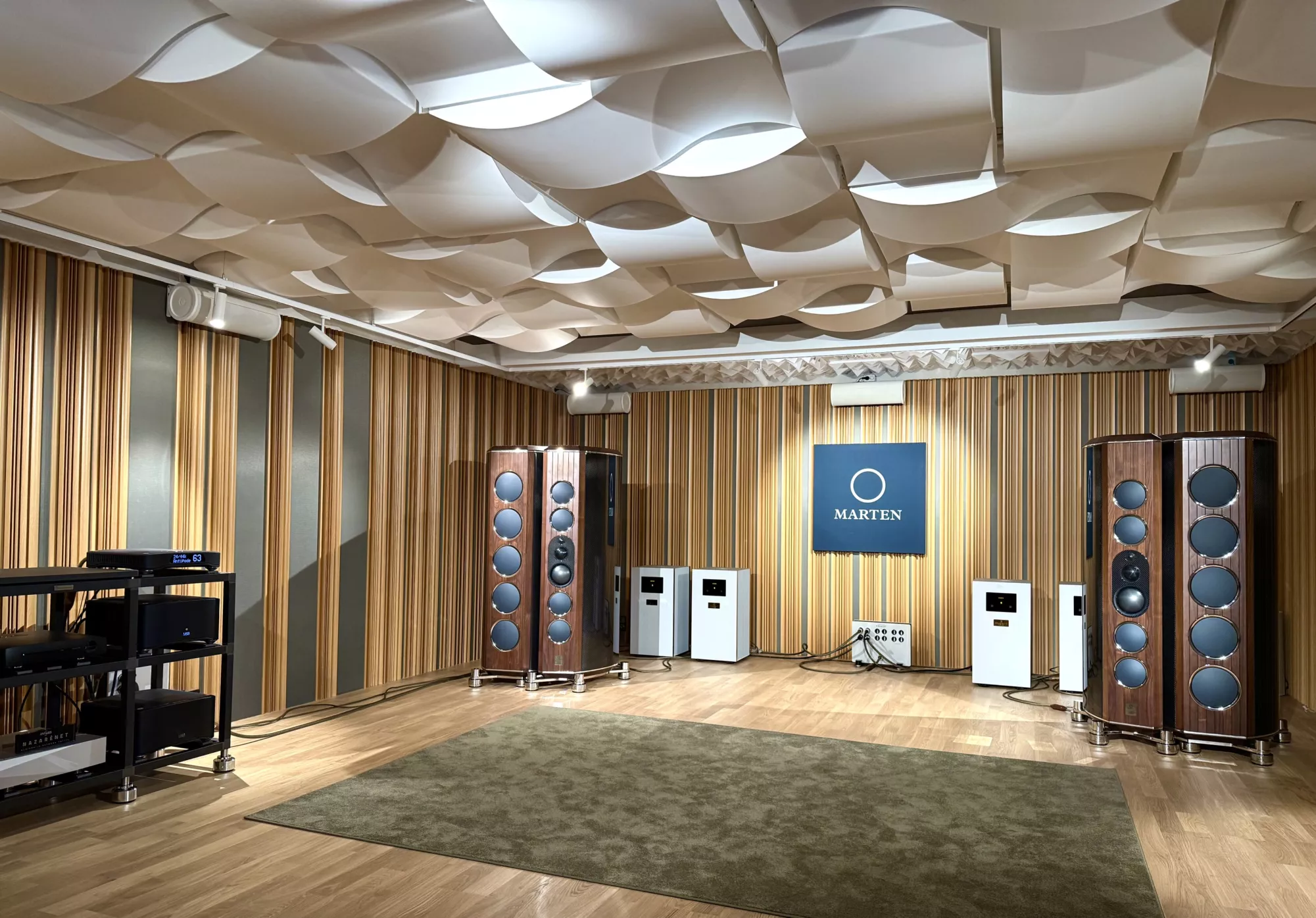 AVAA C214 White Marten AVAA C214 integrated into a listening space
