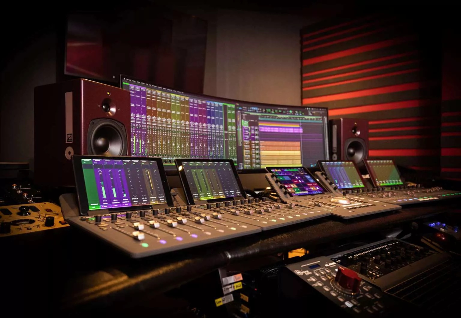 PSI Audio A17-M studio monitors at Response Studio